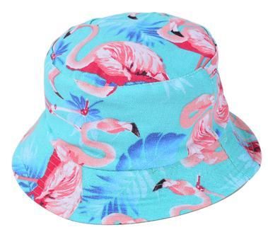 Flamingo Aqua Bucket Hat